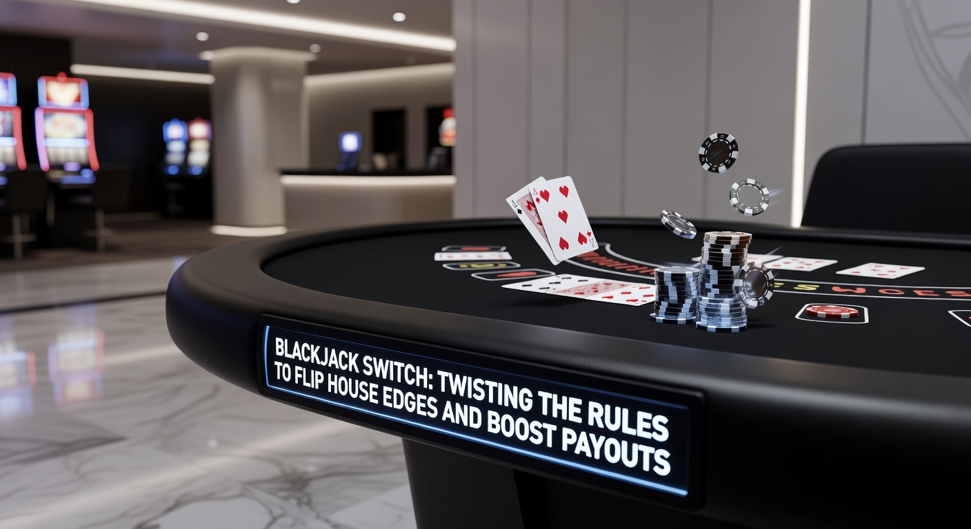 Strategie-Chart für Blackjack Switch mit Switch-Optionen und optimalen Entscheidungen