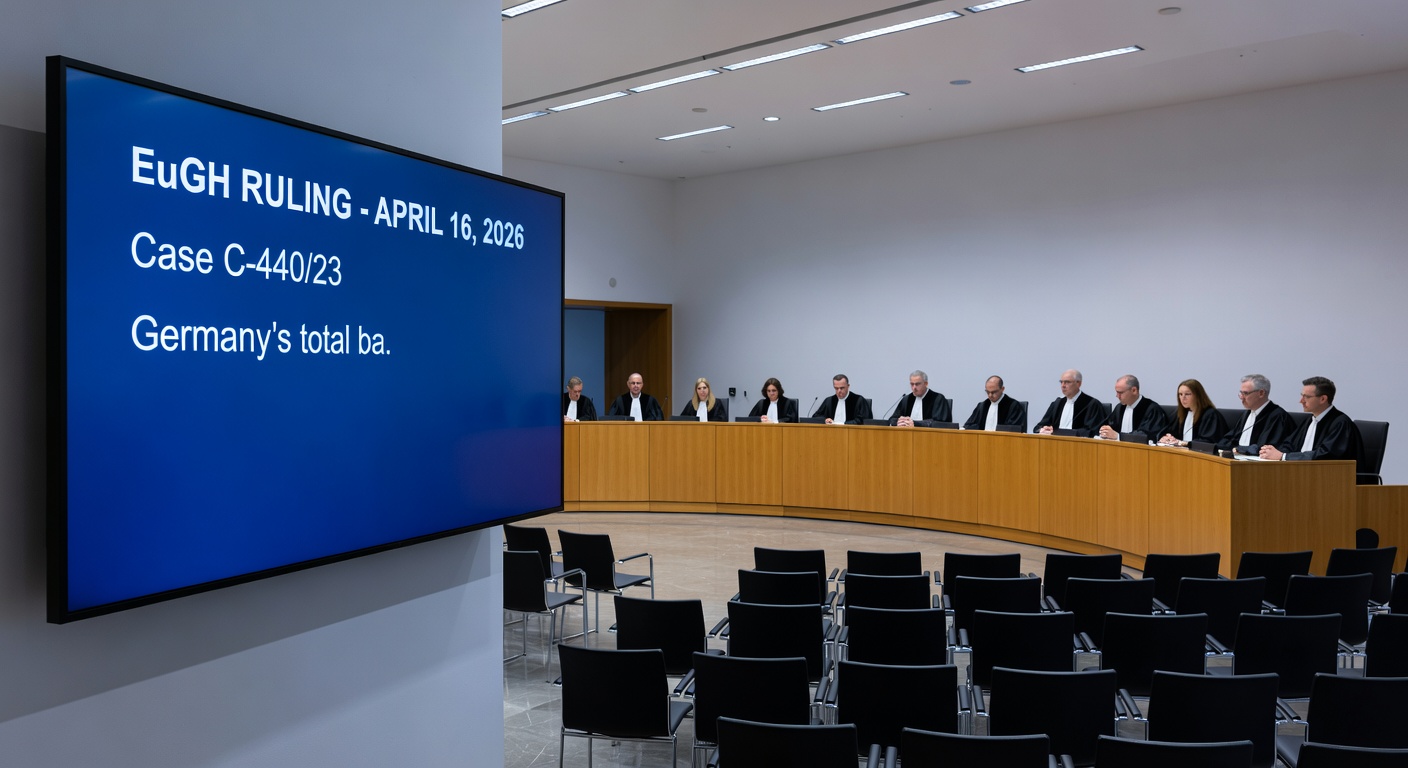 Deutsche Spieler am Computer mit Glücksspiel-App, im Hintergrund Gerichtsunterlagen und EuGH-Symbolik