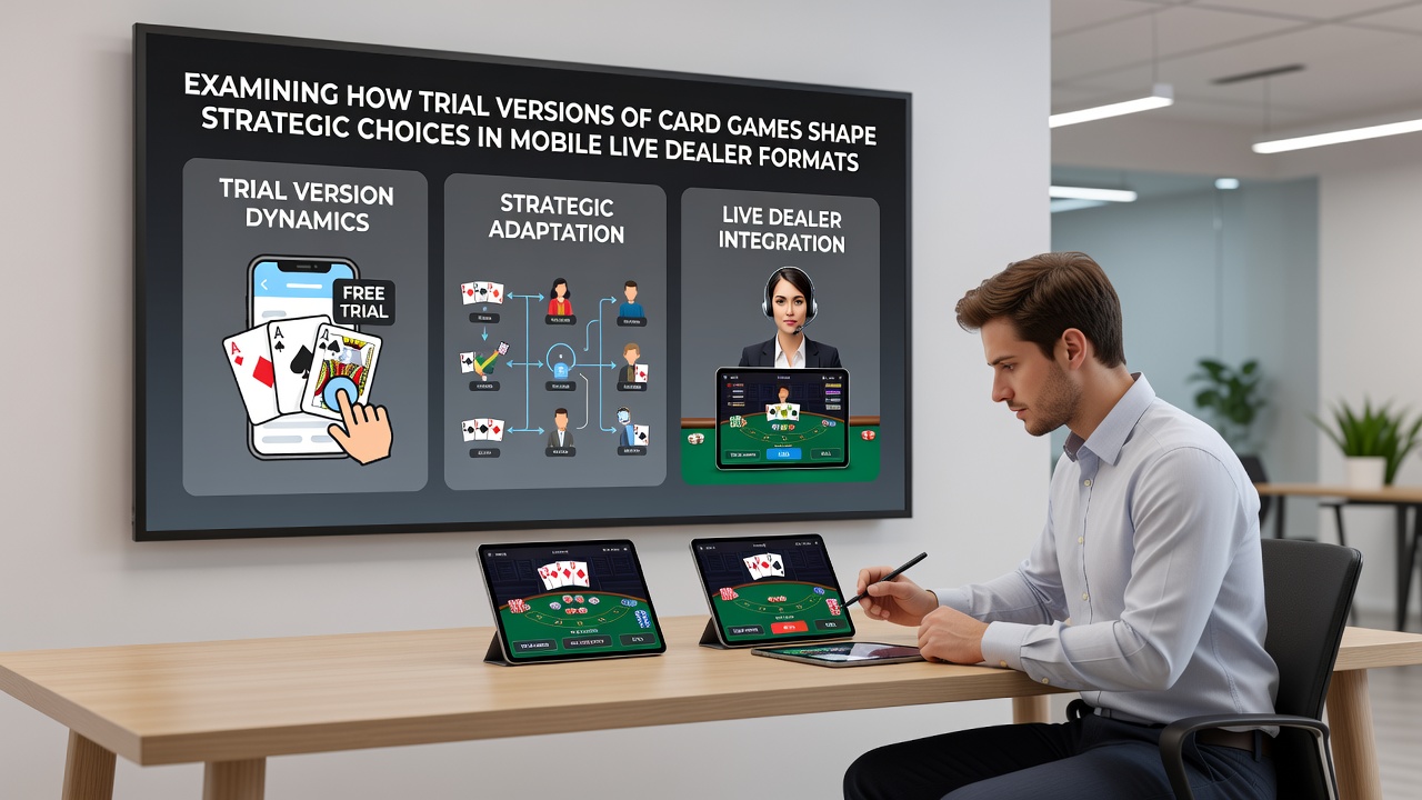 Mobile Live-Dealer-Sitzung mit strategischen Entscheidungselementen