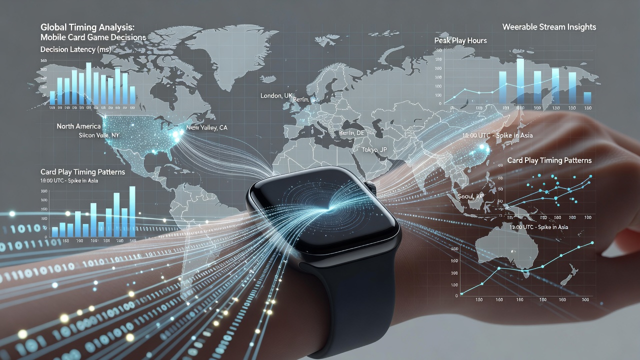 Vergleich von Timing-Mustern aus Wearable-Datenströmen in mobilen Kartenspielen über Kontinente hinweg